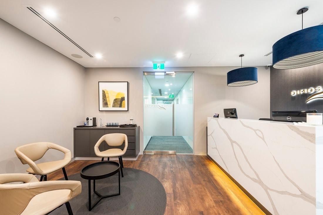 Patient Lounge at Dimos Dental & Facial Aesthetics