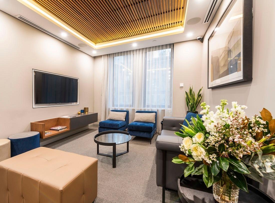 Patient Lounge at Dimos Dental & Facial Aesthetics