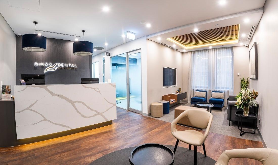 Patient Lounge at Dimos Dental & Facial Aesthetics